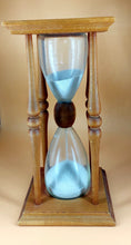 Load image into Gallery viewer, HOURGLASS WOODEN VINTAGE WITH QUARTZ SAND 22X9X9CM
