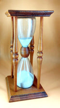 Load image into Gallery viewer, HOURGLASS WOODEN VINTAGE WITH QUARTZ SAND 22X9X9CM
