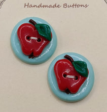 Load image into Gallery viewer, POLYESTERIC CLAY HANDMADE BUTTONS "APPLES"
