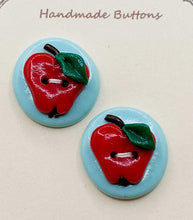 Load image into Gallery viewer, POLYESTERIC CLAY HANDMADE BUTTONS "APPLES"
