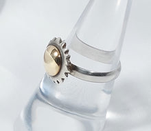 Load image into Gallery viewer, RING SUNFLOWER-SHAPE SILVER 925⁰+GOLD14K 
