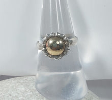 Load image into Gallery viewer, RING SUNFLOWER-SHAPE SILVER 925⁰+GOLD14K 
